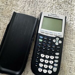 Texas Instruments TI-84 Plus Graphing Calculator in Black and White